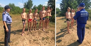 Милиция Ветковщины проверяет пляжи