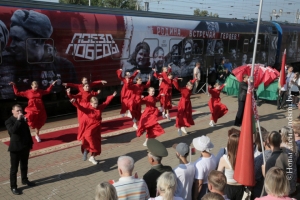 Жлобин – первый город на Гомельщине, встретивший «Поезд Победы»