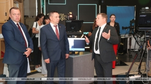 Юрый Горлаў сустрэўся з калектывам тэлерадыёкампаніі "Гомель"