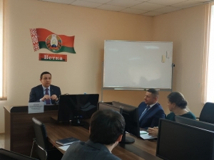 Министр информации Владимир Перцов посещает сегодня город Ветку Гомельской области