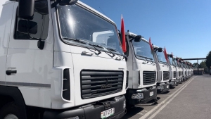 «Богатыри» пополнили техпарк «Гомельводоканала». Предприятие получило в подарок от области 15 единиц техники