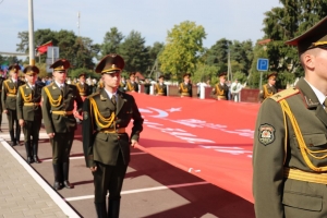 В центре агрогородка Комарин